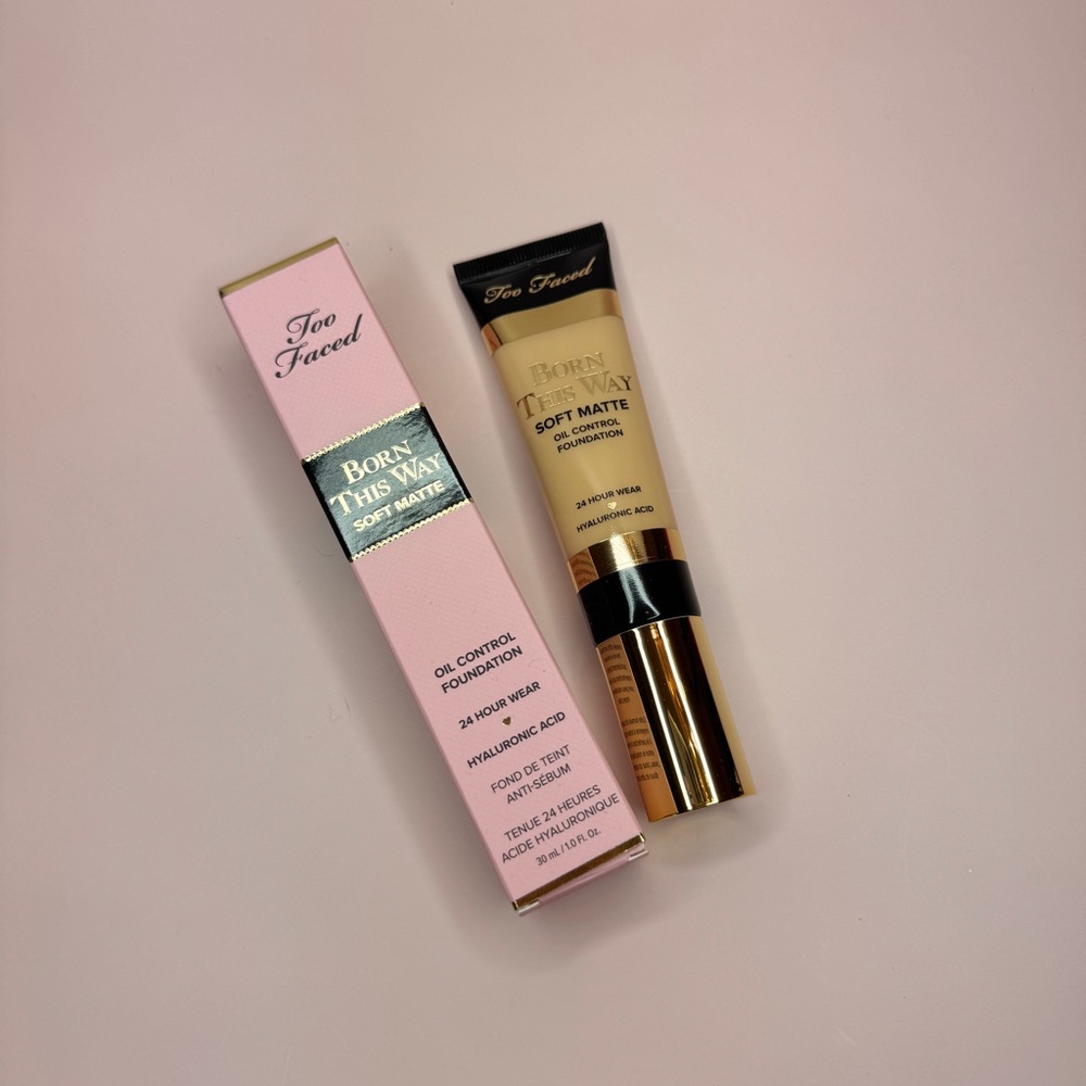 Too Faced Born This Way Soft Matte Oil Control Foundation in the shade Almond
